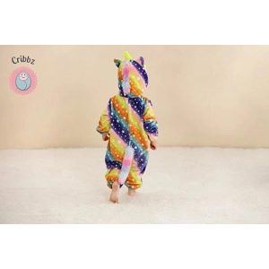 Hooded Flannel Baby Romper Jumpsuit