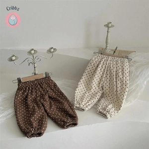 Cute Fleece Padded Baby Pants for Autumn