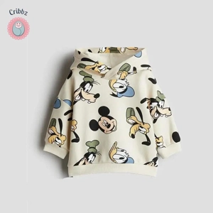 Car Pattern Kids Hooded Sweatshirt