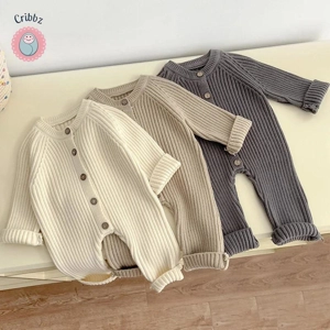 Cozy Knit Infant Jumpsuit Winter Romper