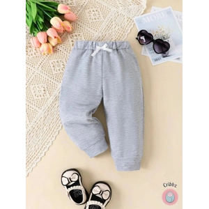 Casual Bow-Decorated Baby Girls Pants