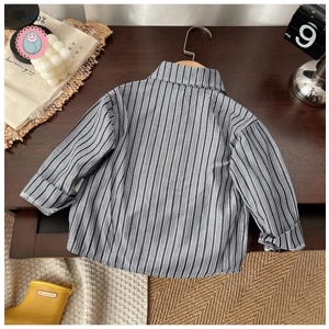 Plaid Cotton Long Sleeve Shirt for Kids