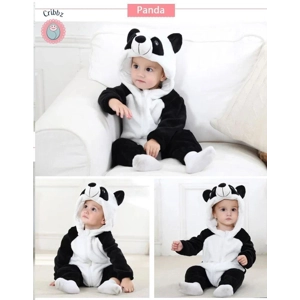 Winter Dinosaur Hooded Baby Jumpsuit