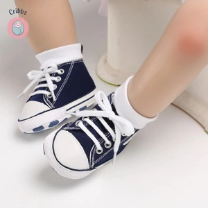 Soft Canvas First Walker Baby Sneakers