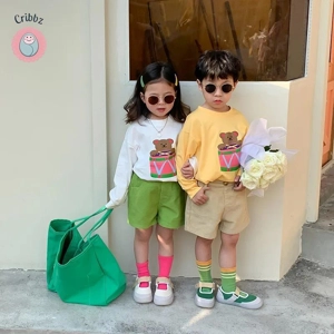 MILANCEL Spring Kids Cartoon Hoodie - O Neck