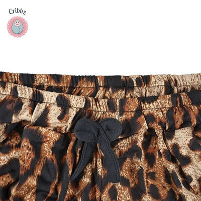 Leopard Print Beach Shorts for Family title=