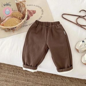 Warm Fleece Padded Winter Pants for Kids