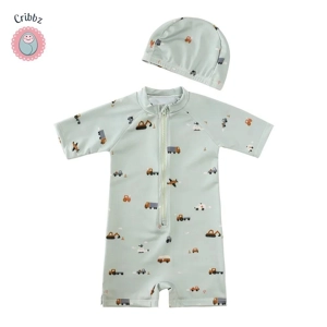 UV Protection One-Piece Swimsuit for Kids