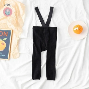 Infant High Waist Suspender Leggings