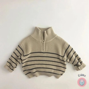 Autumn Kids Classic Striped Sweater Jacket
