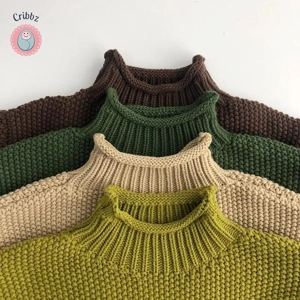 Winter Korean Style Kids Turtleneck Sweater