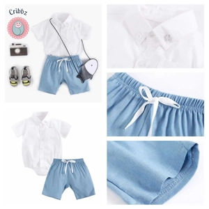 Cotton Baby Boys Summer Clothing Set