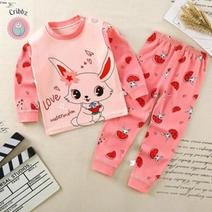 Trendy Cartoon Pajama Set for Kids