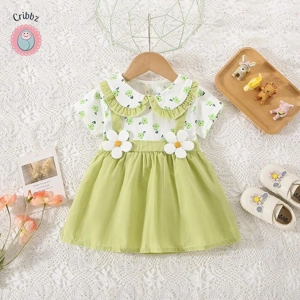 Summer Baby Girl Cotton Flower Dress