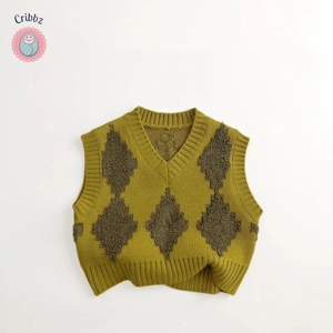 Vintage Knit Vest for Kids