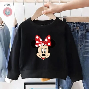 Disney Minnie Girls Soft Pullover Sweatshirt