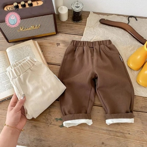 Warm Fleece Padded Winter Pants for Kids