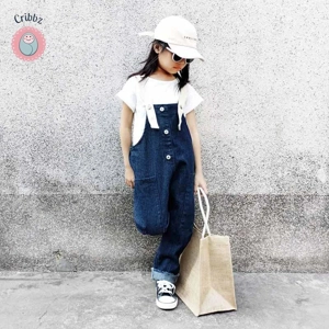 Casual Family Matching Denim Overalls