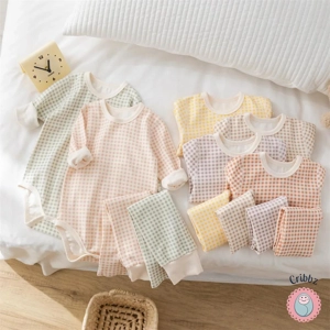 Cribbz Toddler Plaid Bodysuit & Pants Sleep Set
