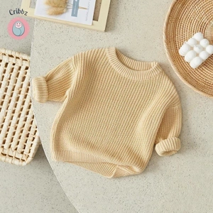 Knitted Long Sleeve Baby Sweater