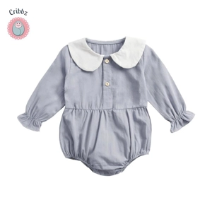 Cute Floral Long Sleeve Baby Bodysuits