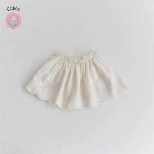 Sweet Lace Embroidered Baby Girl Skirt