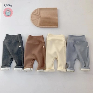 High Waist Fleece Thermal Baby Leggings