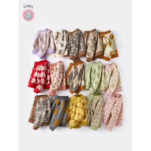 Cute Cartoon Knitting Coat for Infants