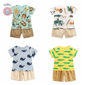 Cartoon Summer Baby Clothing Set
