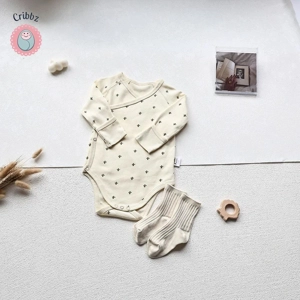 Cotton Long Sleeve Baby Bodysuit Set