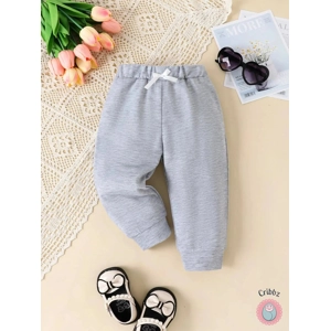 Casual Bow-Decorated Baby Girls Pants