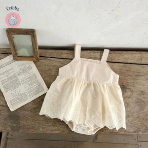 Korean Style Summer Baby Girl Bodysuit
