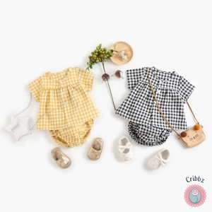 Cotton Baby Girls Summer Clothing Set