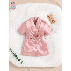 Baby Girl Satin Robe Pajama Set
