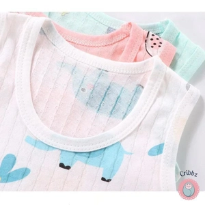 Summer Cartoon Animal Pajama Set for Kids