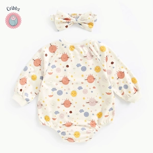 Cute Baby Halloween Bodysuits with Headband