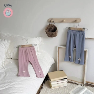 Adorable Baby Flared Trousers with Bow