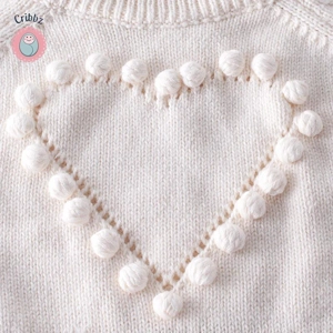 Spring Heart Knitted Jumpsuit for Infants