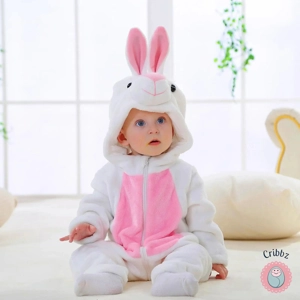 Cozy Winter Baby Hooded Romper Jumpsuit