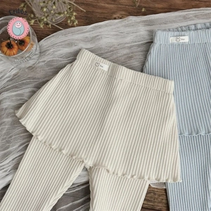 Baby Girls Casual Suit with Lotus Leaf Collar