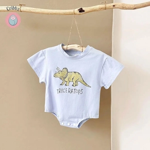 Dinosaur Print Baby Romper for Infants