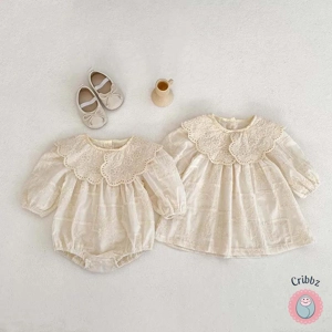 Toddler Girl Flower Embroidery Dress