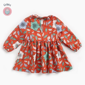 Baby Girl Flower Dress Long Sleeve