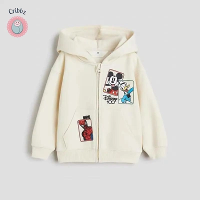 Cartoon Minnie Hooded Jacket for Kids title=
