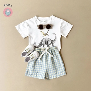 Dinosaur Print Baby T-Shirt and Shorts Set