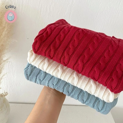 Girls Knitted A-Line Sweater Dress title=