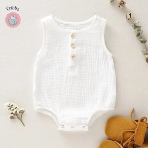 Summer Infant Muslin Sleeveless Baby Romper