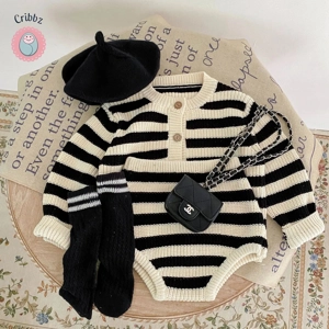 Spring & Autumn Baby Sweater and Pants Set