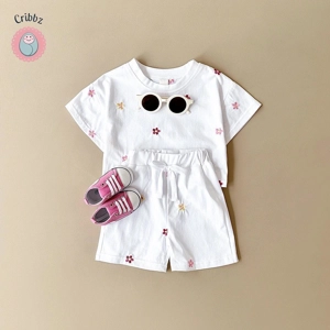 Casual Summer Baby Girls Clothing Set