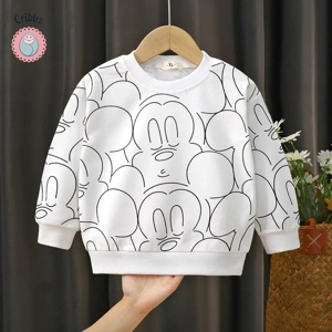 Disney Mickey Long Sleeve Pullover Sweatshirt